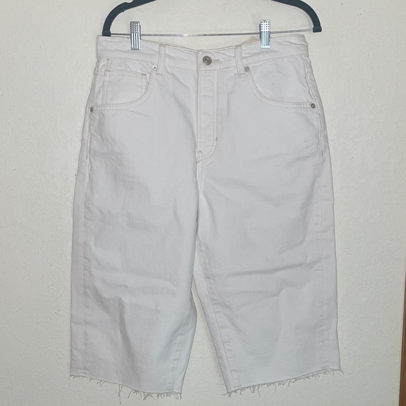 Free People We The Free Jam Session Low Rise Relaxed Jeans White 28 NWT - Picture 5 of 8